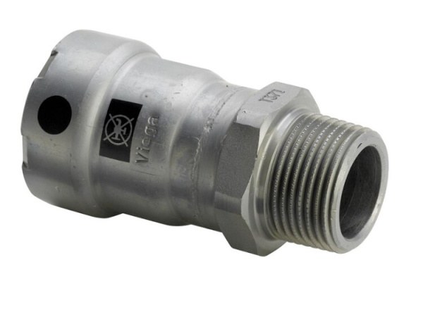 Муфта с НР 20 ( 3/4") - 3/4" черная сталь (Megapress) серия 4211